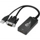SIIG Portable VGA & USB Audio to HDMI Converter - - USB - External - RoHS Compliance CE-VG0U11-S1