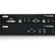 ATEN Long Distance DVI Optical KVM Extender-TAA Compliant - 1 Computer(s) - 1 Local User(s) - 1 Remote User(s) - 65616.80 ft Range - WUXGA - 1920 x 1200 Maximum Video Resolution - 8 x USB - 3 x DVI - Rack-mountable - RoHS, WEEE Compliance CE690