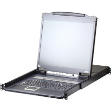 ATEN CL5708I LCD KVM Over IP Switch With Standard Rack Mount Kit-TAA Compliant - 8 Computer(s) - 19" LCD - WUXGA - 1920 x 1200 - 1 x Network (RJ-45) - 1 x USB - 9 - Daisy Chain - Keyboard - TouchPad - 1U High - Mac, PC, Linux, Sun - Metal, Plastic CL