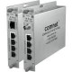 Comnet CopperLine CLFE4+1SMSPOEC Ethernet Switch - 5 Ports - Manageable - 2 Layer Supported - Twisted Pair, Coaxial - Rack-mountable, Desktop, Rail-mountable, Wall Mountable - Lifetime Limited Warranty - TAA Compliance CLFE4+1SMSPOEC