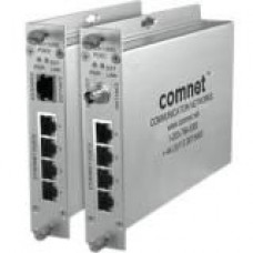 Comnet 10/100 4TX+1EX Ethernet Self-managed Switch with Power over Ethernet (PoE+) - 4 Ports - Manageable - 2 Layer Supported - Twisted Pair, Coaxial - Rail-mountable, Rack-mountable, Standalone - Lifetime Limited Warranty CLFE4+1SMSC