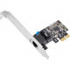 SIIG DP Gigabit Ethernet PCIe - PCI Express - 1 Port(s) - 1 x Network (RJ-45) - Twisted Pair - Low-profile - RoHS, WEEE Compliance CN-GP1021-S3