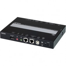 ATEN 1-Local/Remote Share Access Single Port 4K DisplayPort KVM over IP Switch - 1 Computer(s) - 1 Local User(s) - 1 Remote User(s) - 4096 x 2160 - 2 x Network (RJ-45) - 4 x USB - Desktop, Rack-mountable - 2 x DisplayPort CN9950