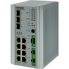 Comnet CNGE3FE8MS Ethernet Switch - 8 Ports - Manageable - 2 Layer Supported - Modular - Twisted Pair, Optical Fiber - DIN Rail Mountable, Wall Mountable - Lifetime Limited Warranty - TAA Compliance CNGE3FE8MSPOE/24