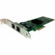 Amer CPE1000T-2P Gigabit Ethernet Card - PCI Express x4 - 2 Port(s) - 2 x Network (RJ-45) - Low-profile CPE1000T-2P