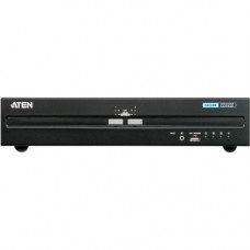 ATEN 2-Port USB DVI Dual Display Secure KVM Switch (PSS PP v3.0 Compliant)-TAA Compliant - 2 Computer(s) - 1 Local User(s) - 3840 x 2160 - 2 x PS/2 Port - 7 x USB - 6 x DVI - Rack-mountable CS1142D