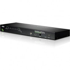 ATEN CS1708A 8-Port PS/2 USB KVM Switch-TAA Compliant - 8 x 1 - 8 x SPHD-15 Keyboard/Mouse/Video - 1U - Rack-mountable - RoHS, WEEE Compliance CS1708A