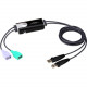 ATEN 2-Port USB Boundless Cable KM Switch - 2 Computer(s) - 4 x USB CS62KM