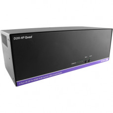 Smart Board SmartAVI 4-Port Quad-Head DisplayPort-to-HDMI KVM Switch - 4 Computer(s) - 1 Local User(s) - 3840 x 2160 - 8 x USB - 4 x HDMI - Rack-mountable - 16 x DisplayPort D2H-4P-QUAD-S