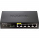 D-Link DES-1005P 5-Port 10/100 Unmanaged Metal Desktop Switch with 1 PoE Port - 5 Ports - 1 x POE - 4 x RJ-45 - 10/100Base-TX - PoE Ports - Desktop, Wall Mountable - RoHS Compliance DES-1005P