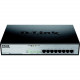 D-Link 8-Ports Gigabit Unmanaged Switch with 8 PoE Ports - 802.3at Support, Rack Mount - 8 Ports - 2 Layer Supported - Twisted Pair - Shelf Mountable, Rack-mountable, Desktop DGS-1008MP
