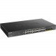 D-Link 28-Port 10-Gigabit Smart Managed PoE Switch - 28 Ports - Manageable - 3 Layer Supported - Modular - 370 W PoE Budget - Twisted Pair, Optical Fiber - PoE Ports - Lifetime Limited Warranty DGS-1250-28XMP-6KV