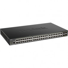 D-Link 52-Port 10-Gigabit Smart Managed PoE Switch - 52 Ports - Manageable - 3 Layer Supported - Modular - 370 W PoE Budget - Twisted Pair, Optical Fiber - PoE Ports - Lifetime Limited Warranty DGS-1250-52XMP-6KV