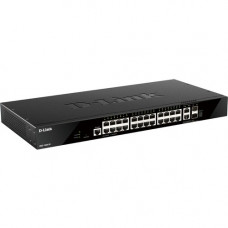 D-Link DGS-1520-28 Layer 3 Switch - 26 Ports - Manageable - 3 Layer Supported - Modular - Twisted Pair, Optical Fiber - 1U High - Rack-mountable DGS-1520-28