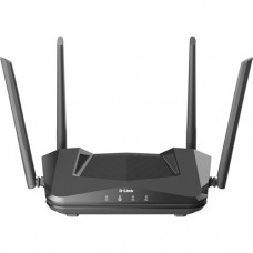 D-Link EXO AX DIR-X1870 IEEE 802.11ax Ethernet Wireless Router - 2.40 GHz ISM Band - 5 GHz UNII Band - 4 x Antenna(4 x External) - 225 GB/s Wireless Speed - 4 x Network Port - 1 x Broadband Port - Gigabit Ethernet - Desktop DIR-X1870-US