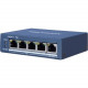 Hikvision 4-Port Gigabit Unmanaged PoE Switch - 4 Ports - 2 Layer Supported - Twisted Pair - TAA Compliance DS-3E0505P-E