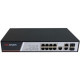 Hikvision POE Switch - 8 Ports - Manageable - Fast Ethernet - 4 Layer Supported - Modular - 2 SFP Slots - Power Supply - 140 W Power Consumption - Twisted Pair, Optical Fiber - 2U High - Rack-mountable DS-3E2310P