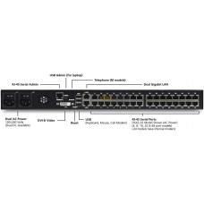 Raritan Dominion SX II DSX2-4 Device Server - Twisted Pair - 2 x Network (RJ-45) x USB - 4 x Serial Port - 10/100/1000Base-T - Gigabit Ethernet - Management Port - Rack-mountable - TAA Compliance DSX2-4