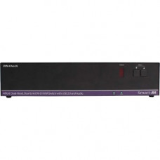 Smart Board SmartAVI 4-Port Dual-Head, Dual-Link DVI-D KVM Switch - 4 Computer(s) - 1 Local User(s) - 2560 x 1600 - 8 x USB - 10 x DVI - Rack-mountable DVN-4DUO-DLS