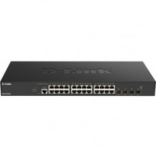 D-Link DXS-1210-28T Ethernet Switch - 24 Ports - Manageable - 3 Layer Supported - Modular - Optical Fiber, Twisted Pair - Rack-mountable, Desktop DXS-1210-28T