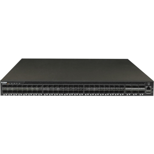 D-Link 54 Port 10GbE/40GbE Open Network Switch - Manageable - 3 Layer  Supported - Modular - Optical Fiber - 1U High - Rack-mountable, Cabinet  Mount - Lifetime Limited Warranty DXS-5000-54S/AF-PNE