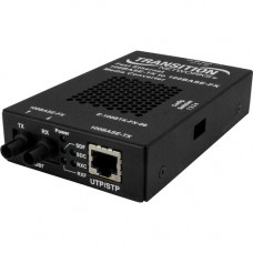 TRANSITION NETWORKS Stand-alone Fast Ethernet Media Converter 100Base-TX to 100Base-FX - 1 x Network (RJ-45) - 1 x ST Ports - Multi-mode - Fast Ethernet - 100Base-TX, 100Base-FX - Standalone, Rack-mountable, Shelf Mount, DIN Rail Mountable, Wall Mountable