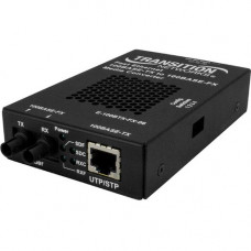 TRANSITION NETWORKS Stand-alone Fast Ethernet Media Converter 100Base-TX to 100Base-FX - 1 x Network (RJ-45) - 1 x ST Ports - Multi-mode - Fast Ethernet - 100Base-TX, 100Base-FX - Standalone, Rack-mountable, Shelf Mount, DIN Rail Mountable, Wall Mountable