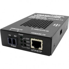 TRANSITION NETWORKS Stand-alone Fast Ethernet Media Converter 100Base-TX to 100Base-FX - 1 x Network (RJ-45) - 1 x LC Ports - Single-mode - 100Base-TX, 100Base-FX - Standalone, Rack-mountable, Wall Mountable - TAA Compliance E-100BTX-FX-06(SMLC)-NA