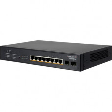 Edge-Core ECS2020-10P Ethernet Switch - 8 Ports - Gigabit Ethernet - 10/100/1000Base-T, 1000Base-SX/LX/LHX/ZX - 3 Layer Supported - Modular - 2 SFP Slots - Power Supply - 80 W Power Consumption - 70 W PoE Budget - Optical Fiber, Twisted Pair - PoE Ports -