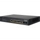 Edge-Core ECS2020-10P Ethernet Switch - 8 Ports - Gigabit Ethernet - 10/100/1000Base-T, 1000Base-SX/LX/LHX/ZX - 3 Layer Supported - Modular - 2 SFP Slots - Power Supply - 80 W Power Consumption - 70 W PoE Budget - Optical Fiber, Twisted Pair - PoE Ports -