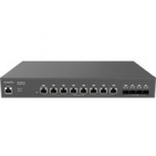 ENGENIUS Cloud-Enabled 8-Port Network Switch - 8 Ports - Manageable - 3 Layer Supported - Modular - Twisted Pair, Optical Fiber - 1U High - Rack-mountable - 2 Year Limited Warranty ECS2512