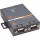 Lantronix 2-Port Secure Serial (RS232/ RS422/ RS485) to IP Ethernet Device Server; Up to 256-bit AES encryption; SSH/SSL/TLS Enterprise Security with PKI; International 110-240 VAC - Secure Ethernet terminal server for a multiport RS-232/422/485 serial in