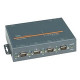 Lantronix EDS4100 4-Port Device Server with PoE - Four DB9M serial ports; two RS-232, two RS-232/422/485, 10/100 RJ45 Ethernet, PoE, customizable through Evolution SDK, no power supply, RoHS. ED41000P0-01