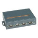 Lantronix EDS4100 4-Port Device Server with PoE - Four DB9M serial ports; two RS-232, two RS-232/422/485, 10/100 RJ45 Ethernet, PoE, customizable through Evolution SDK, international power supply and regional adapters, 100-240VAC, RoHS. ED41000P2-01