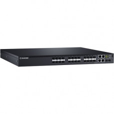 Black Box Emerald Fiber Network Switch - 1G, 24-Port - Manageable - Gigabit Ethernet, 10 Gigabit Ethernet - 1000Base-SX/LX, 10GBase-X, 1000Base-T - 2 Layer Supported - Modular - 24 SFP Slots - Power Supply - Optical Fiber, Twisted Pair - Rack-mountable - 