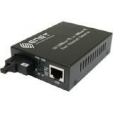 ENET 1x 10/100Base-T RJ45 to 1x Simplex SC 100BaseD 1550nmTx/1310nm Rx Single-mode Single-Strand SC 20km WDM Media Converter Stand-Alone - Power Supply Included; Chassis/Rack Mountable - Lifetime Warranty ENMC-FET-BXD20