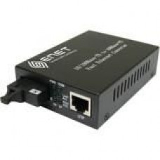 ENET 4x 10/100Base-T RJ45 to 1x Simplex SC 100BaseD 1550nmTx/1490nm Rx Single-mode Single-Strand SC 60km WDM Stand-Alone Media Converter - Power Supply Included - Lifetime Warranty ENMC-FE4T-BXD60