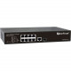 EverFocus 8 Channel PoE Switch - 8 Ports - Manageable - 2 Layer Supported - Twisted Pair, Optical Fiber - Desktop - TAA Compliance EPOE08