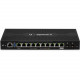 UBIQUITI EdgeRouter ER-12 Router - 10 Ports - PoE Ports - Management Port - 2 - Gigabit Ethernet - 1U - Desktop, Rack-mountable - 1 Year ER-12