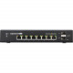 UBIQUITI Managed PoE+ Gigabit Switch with SFP - 8 Ports - Manageable - 2 Layer Supported - Modular - Twisted Pair, Optical Fiber - Standalone, Desktop, Wall Mountable ES-8-150W
