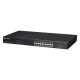 EverFocus 16-Port PoE Web-Managed Gigabit Ethernet Switch with 2 SFP Ports - 16 Ports - Manageable - 2 Layer Supported - Twisted Pair - PoE Ports - Rack-mountable ESM316T002R