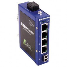 B&B Elinx ESW105-SL Ethernet Switch - 5 Ports - 10/100Base-FX, 10/100Base-TX - 4, 1 x Network, Network - 2 Layer Supported - Redundant Power Supply - Rail-mountable, Rack-mountableLifetime Limited Warranty - RoHS Compliance ESW105-SL