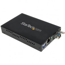 Startech.Com 1000 Mbps Gigabit Single Mode Fiber Media Converter LC 40 km - 1000Base-T, 1000Base-SX/LX - Desktop, Rack-mountable - RoHS, TAA Compliance ET1000S40LC2