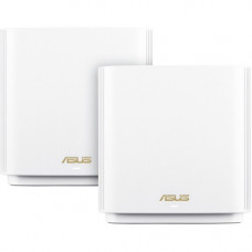 Asus ZenWiFi ET8 ET8 (W-2-PK) IEEE 802.11ax Wireless Router - 2.40 GHz ISM Band - 5 GHz UNII Band - 6 x Antenna(6 x Internal) - 825 MB/s Wireless Speed - 3 x Network Port - 1 x Broadband Port - USB - 2.5 Gigabit Ethernet - VPN Supported - Desktop ET8 (W-2