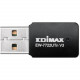 Edimax EW-7722UTn V3 IEEE 802.11b/g/n Wi-Fi Adapter for Desktop Computer/Notebook - USB 2.0 Type A - 300 Mbit/s - 2.40 GHz ISM - External EW-7722UTN V3