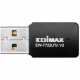Edimax EW-7722UTn V3 IEEE 802.11b/g/n Wi-Fi Adapter for Desktop Computer/Notebook - USB 2.0 Type A - 300 Mbit/s - 2.40 GHz ISM - External EW-7722UTN V3