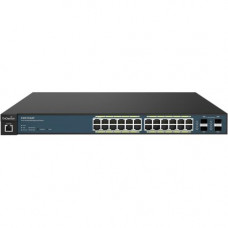 ENGENIUS Neutron Series 24-Port Gigabit PoE+ Wireless Management Switch with 4 SFP Ports - 24 Ports - Manageable - 2 Layer Supported - PoE Ports - Rack-mountable - 1 Year Limited Warranty EWS7928P