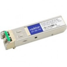 AddOn SFP (mini-GBIC) Module - For Data Networking, Optical Network 1 1000Base-DWDM Network - Optical Fiber Single-mode - Gigabit Ethernet - 1000Base-DWDM - Hot-swappable - TAA Compliant - TAA Compliance EX-SFP-1GE-LH-38.19-AO