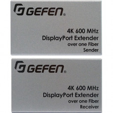 Gefen Ultra HD 600MHz DisplayPort 1.2 Extender over one SC-Terminated FiberOptic Cable - 1 Input Device - 1 Output Device - 656.17 ft Range - 2 x SC Ports - DisplayPort - 4K - 4096 x 2160 - Optical Fiber EXT-DP-4K600-1SC
