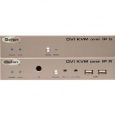 Gefen DVI KVM over IP - 1 Computer(s) - 330 ft Range - WUXGA - 1900 x 1200 Maximum Video Resolution - 1 x Network (RJ-45) - 1 x USB - 1 x DVI - Rack-mountable - 1U EXT-DVIKVM-LANTX